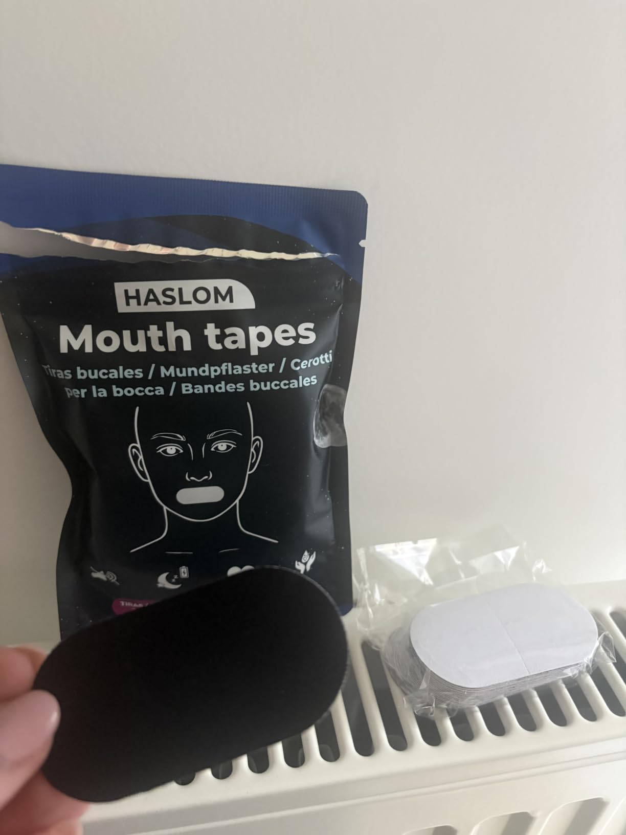 HASLOM Mouth Tape patch bouche 60 patchs coton anti-ronflement