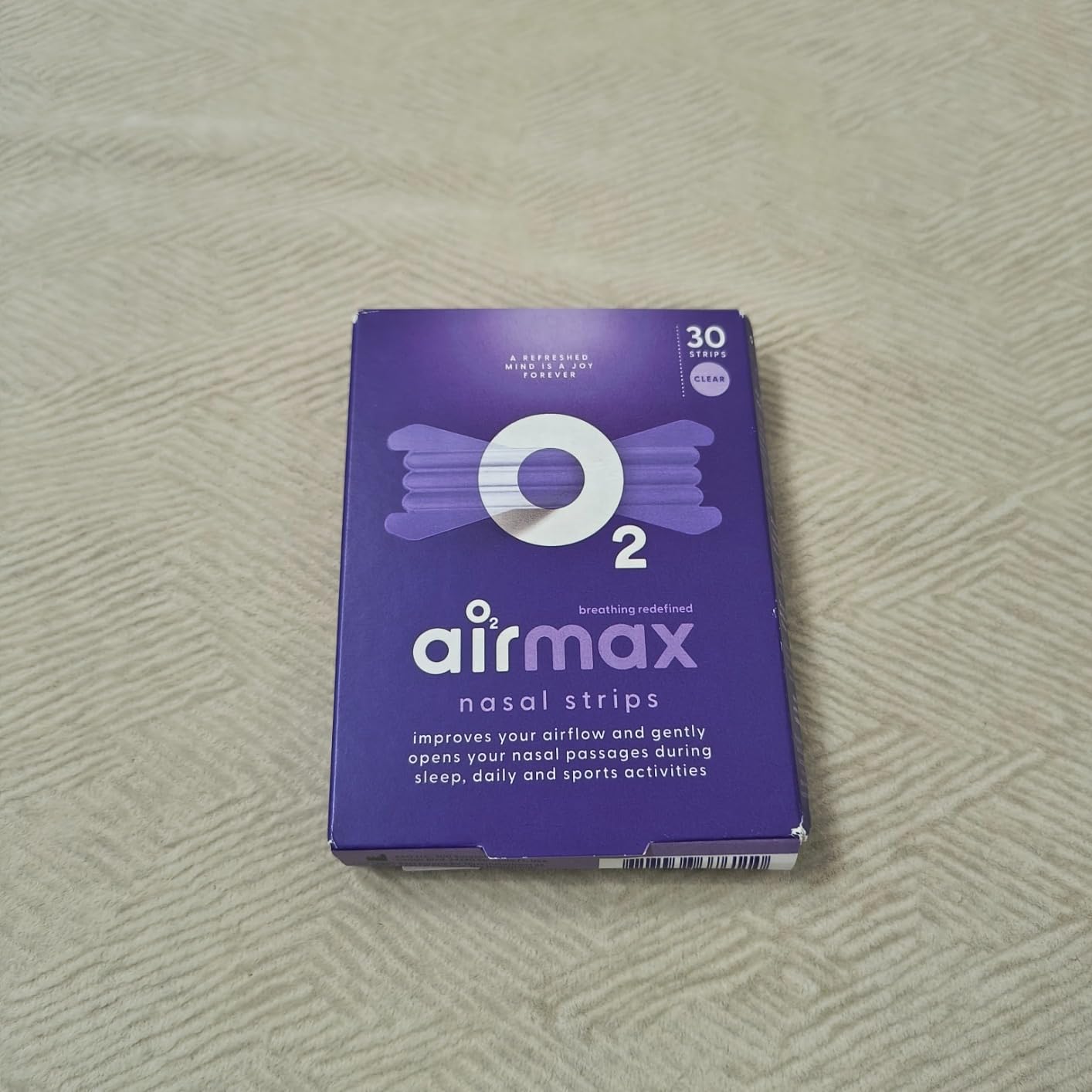Airmax Nasal Strips bande nasale transparente 30 bandes
