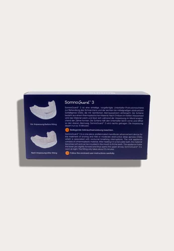 SomnoGuard 3 gouttière anti-ronflement monobloc 5 mm