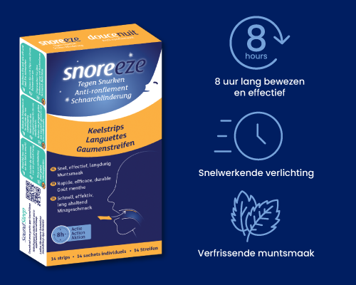Snoreeze Oral Strips film buccal menthe anti-ronflement