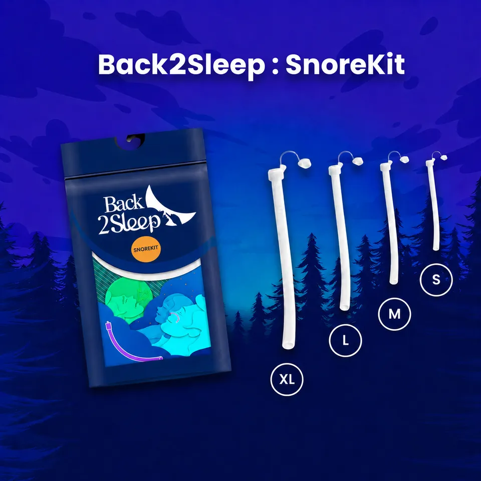 Back2Sleep SnoreKit Stent Nasal 4 Tailles S M L XL Nuit