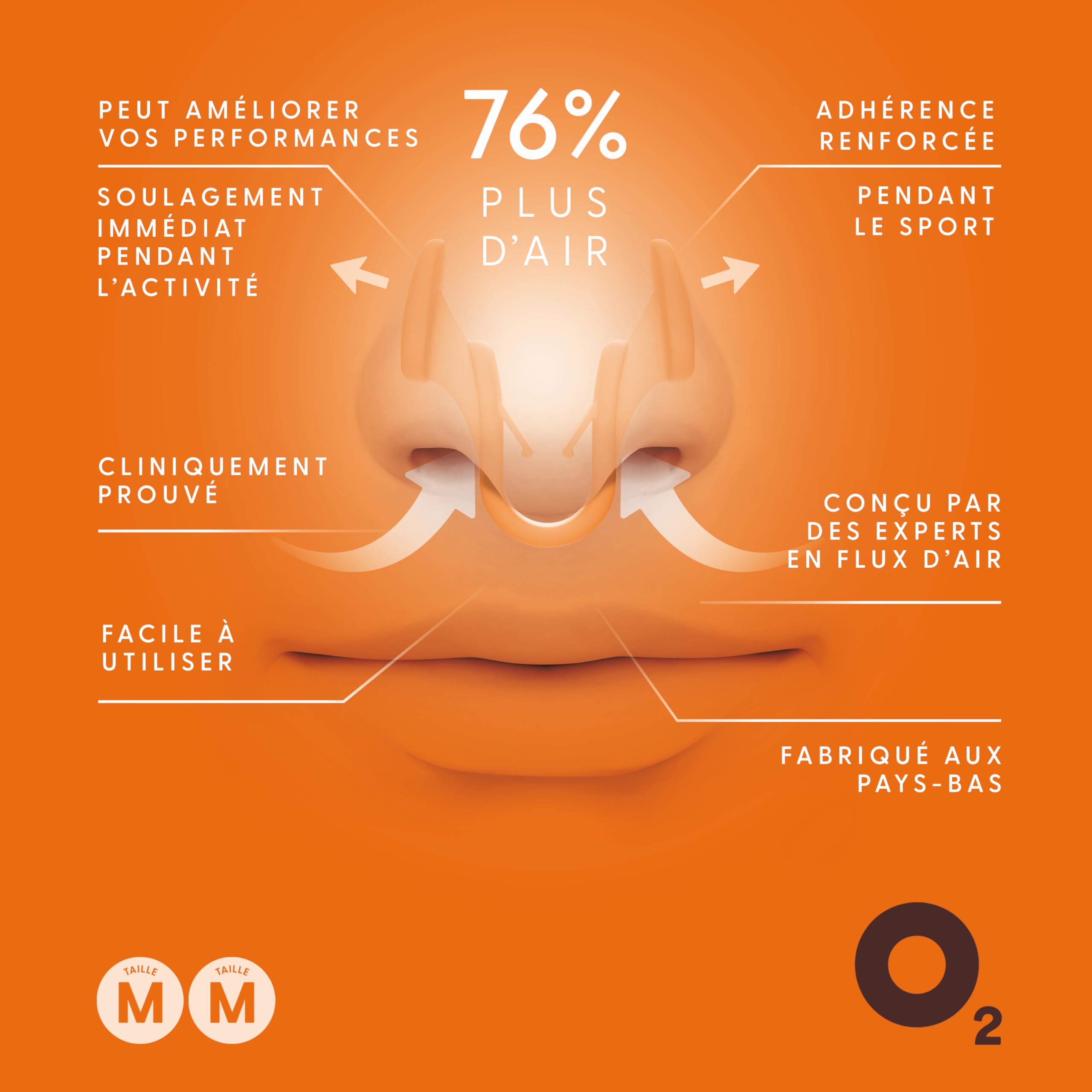 Airmax Sport dilatateur nasal taille M x2 silicone 6 mois
