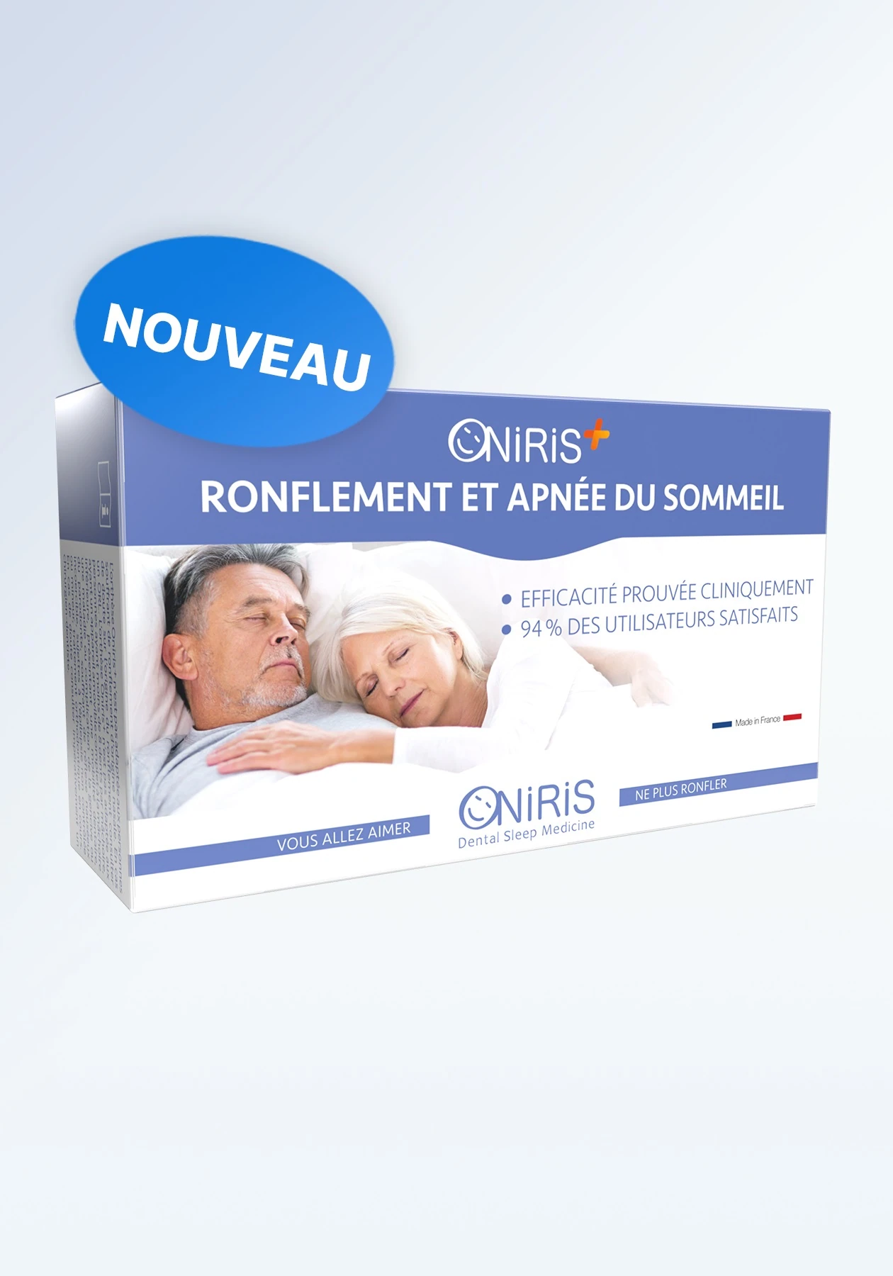 Oniris Plus orthèse anti-ronflement 2 tailles usage buccal