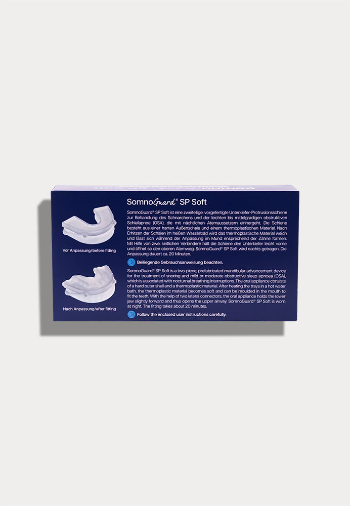 SomnoGuard SP Soft gouttière anti-ronflement réglable