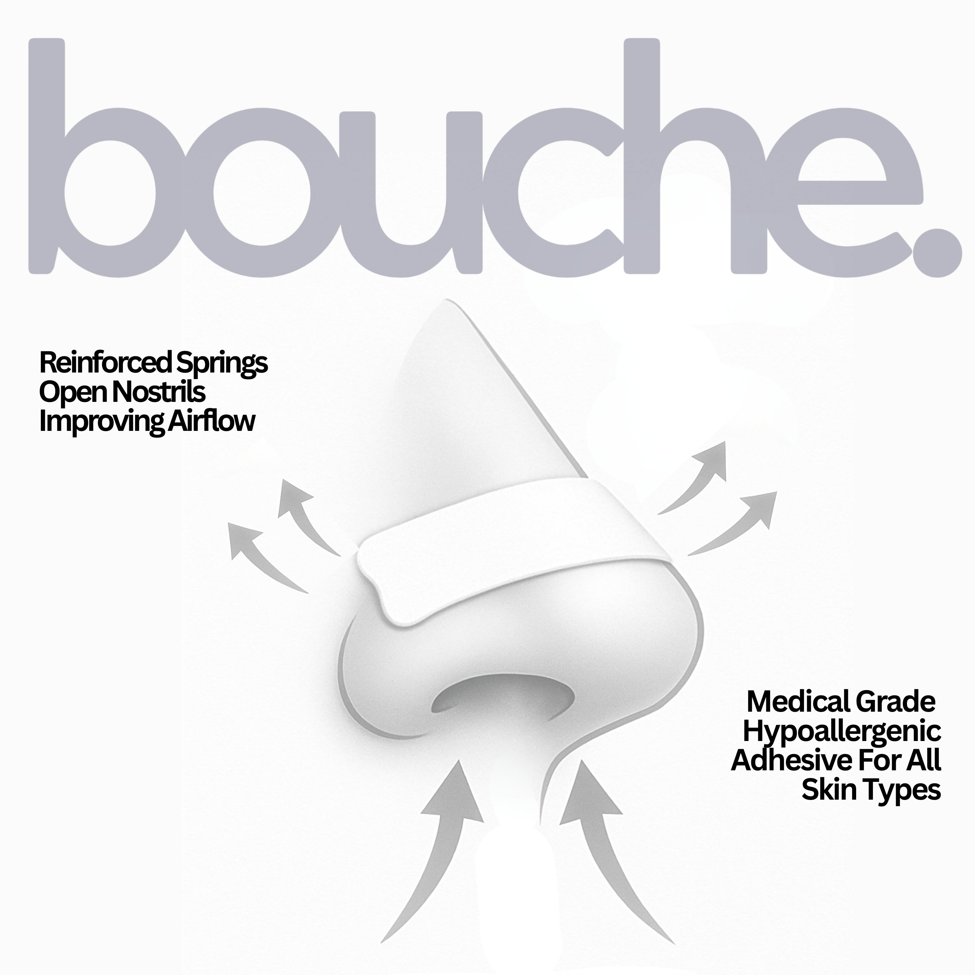 Bouche Bandelettes nasales patch nez transparent 30 pièces