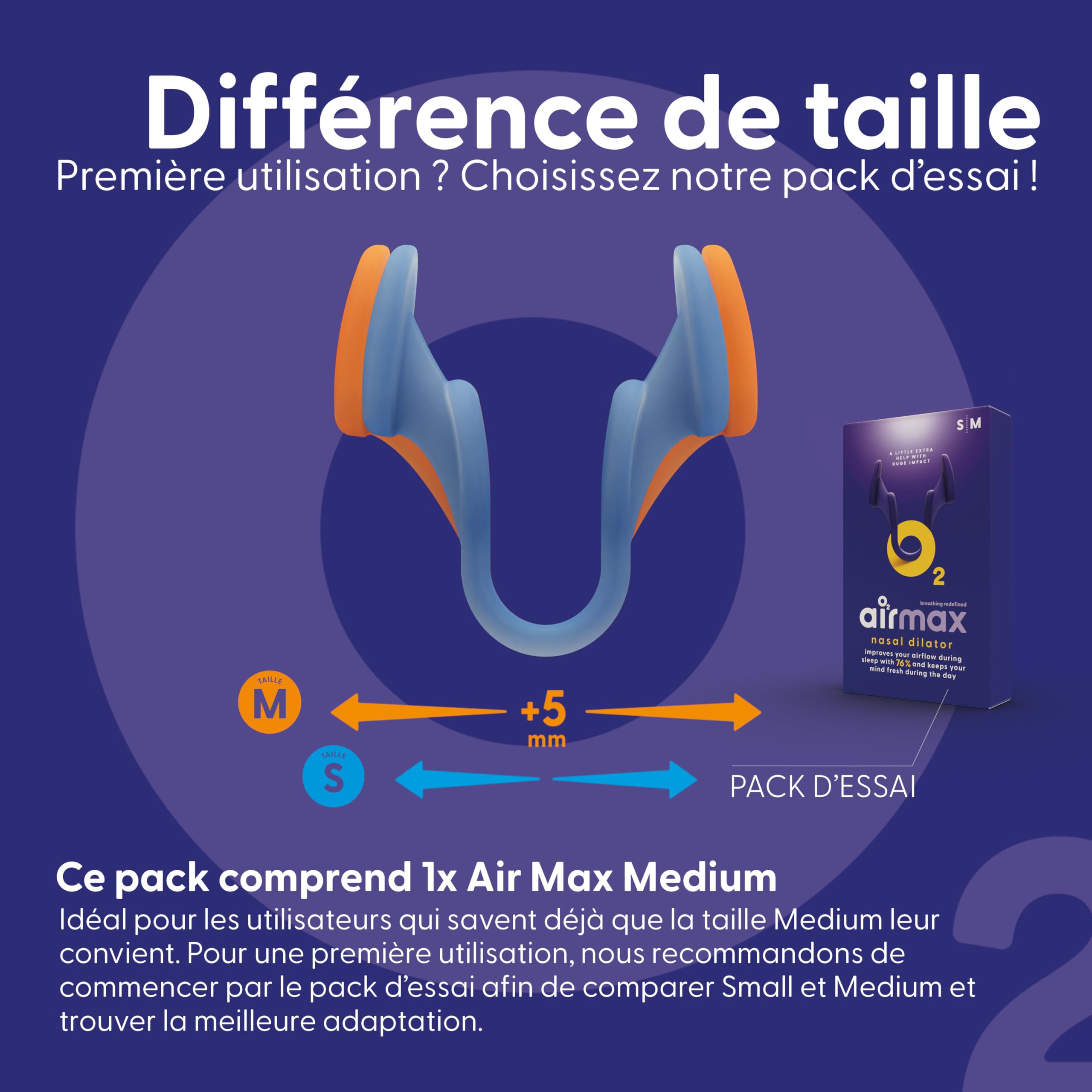 Airmax Classic écarteur nasal Medium 1 pièce 3 mois