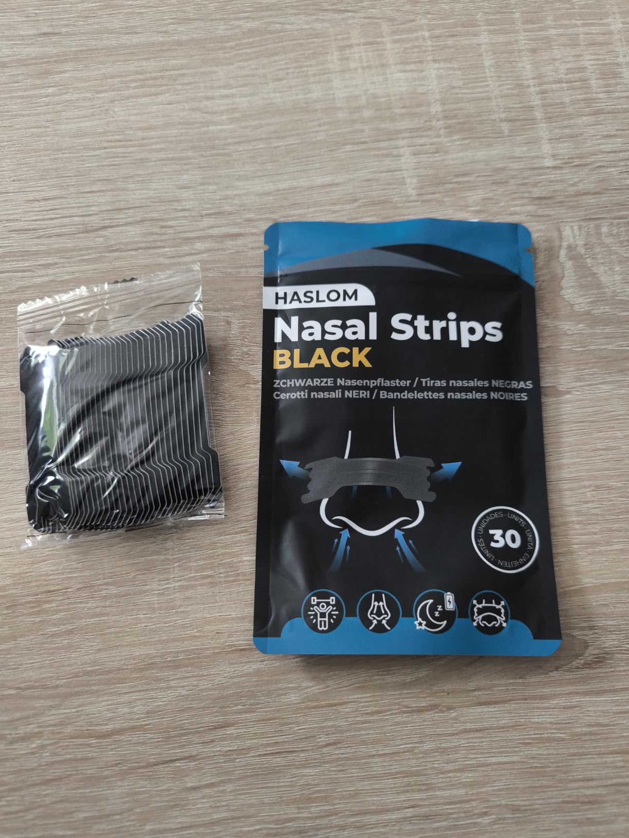 Haslom Black Performance bande nasale noire 30 bandes