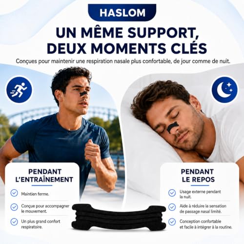 Haslom Black Performance bande nasale noire 30 bandes