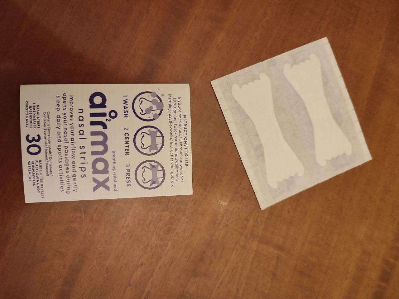 Airmax Nasal Strips bande nasale transparente 30 bandes
