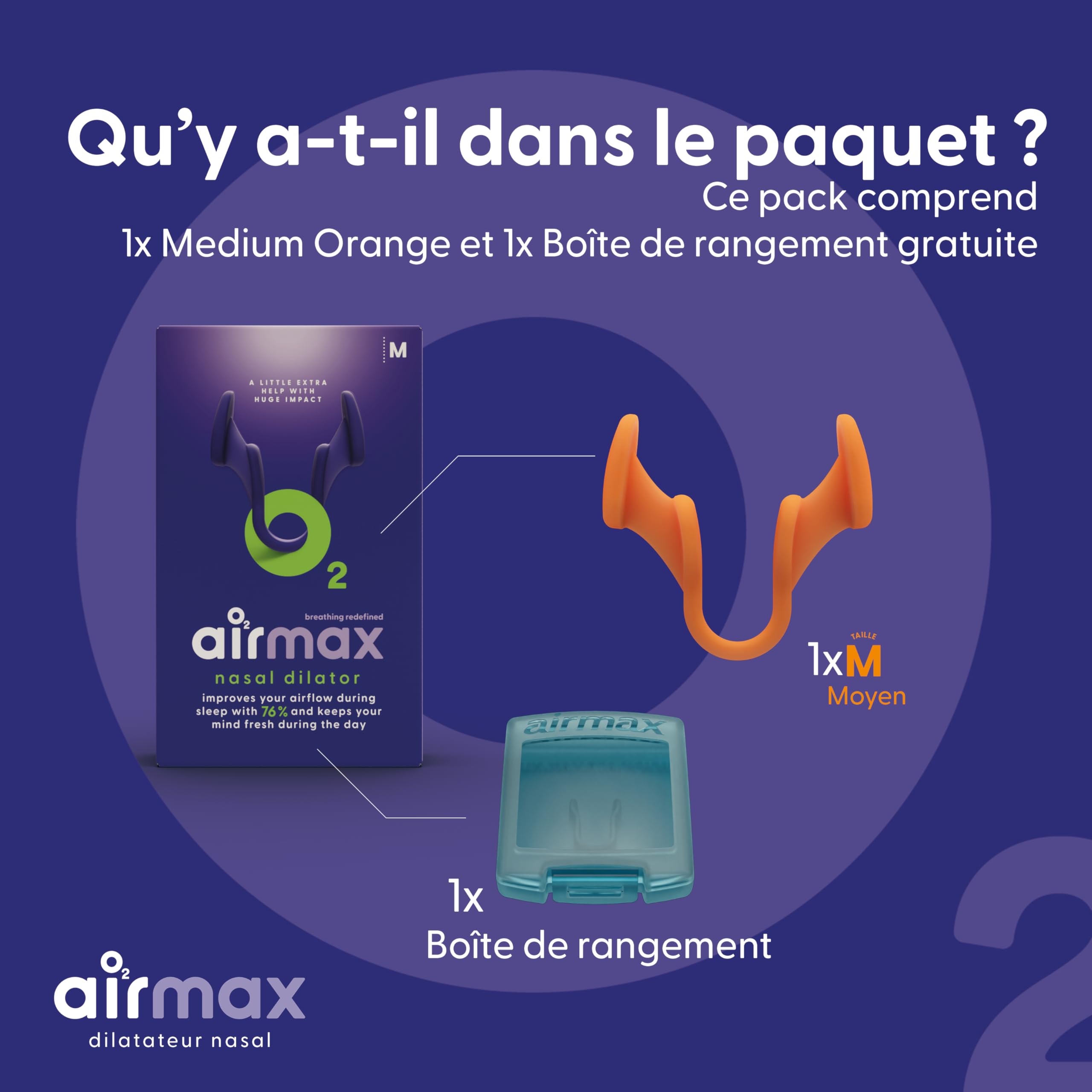 Airmax Classic écarteur nasal Medium 1 pièce 3 mois