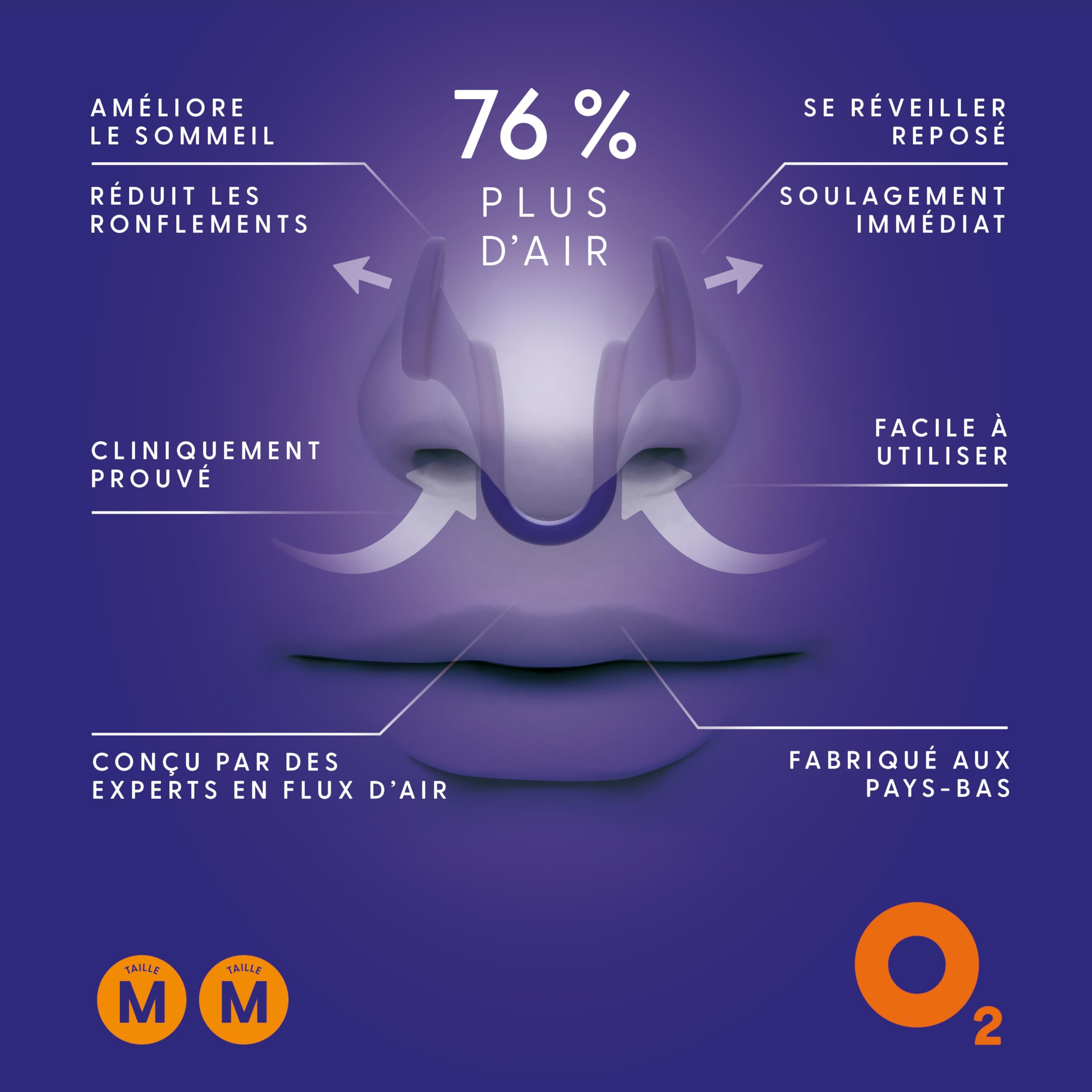 Airmax Classic écarteur nasal taille M 2 pièces
