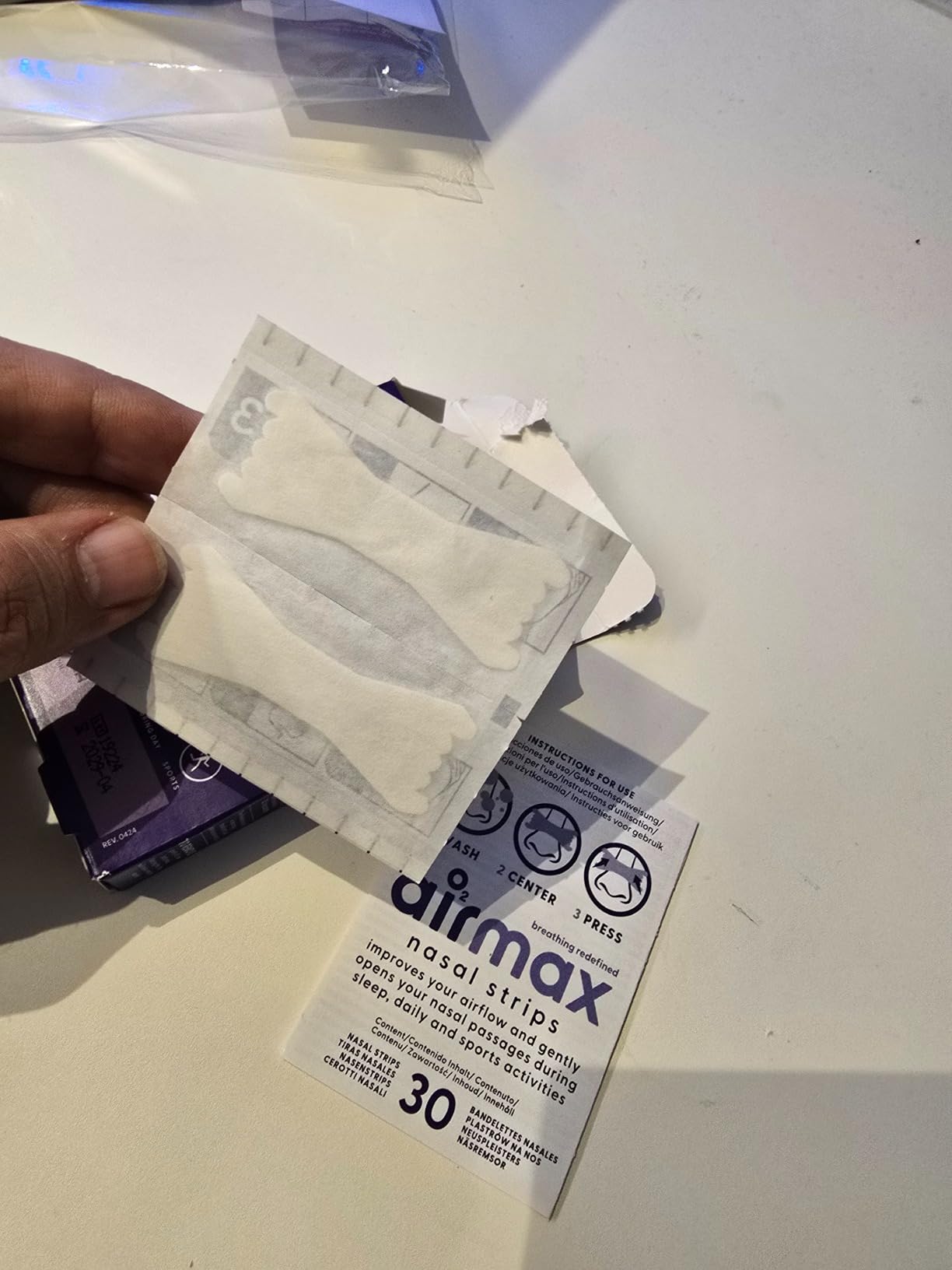 Airmax Nasal Strips bande nasale transparente 30 bandes