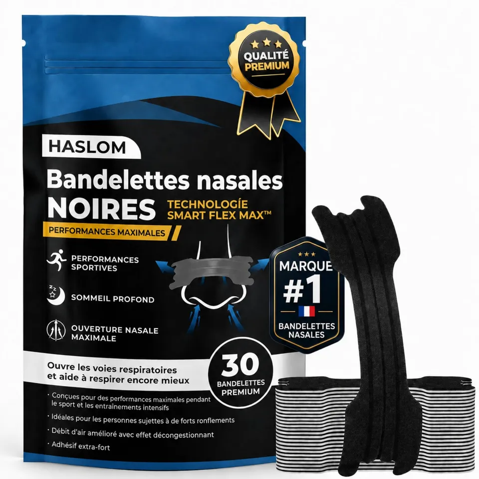 Haslom Black Performance bande nasale noire 30 bandes