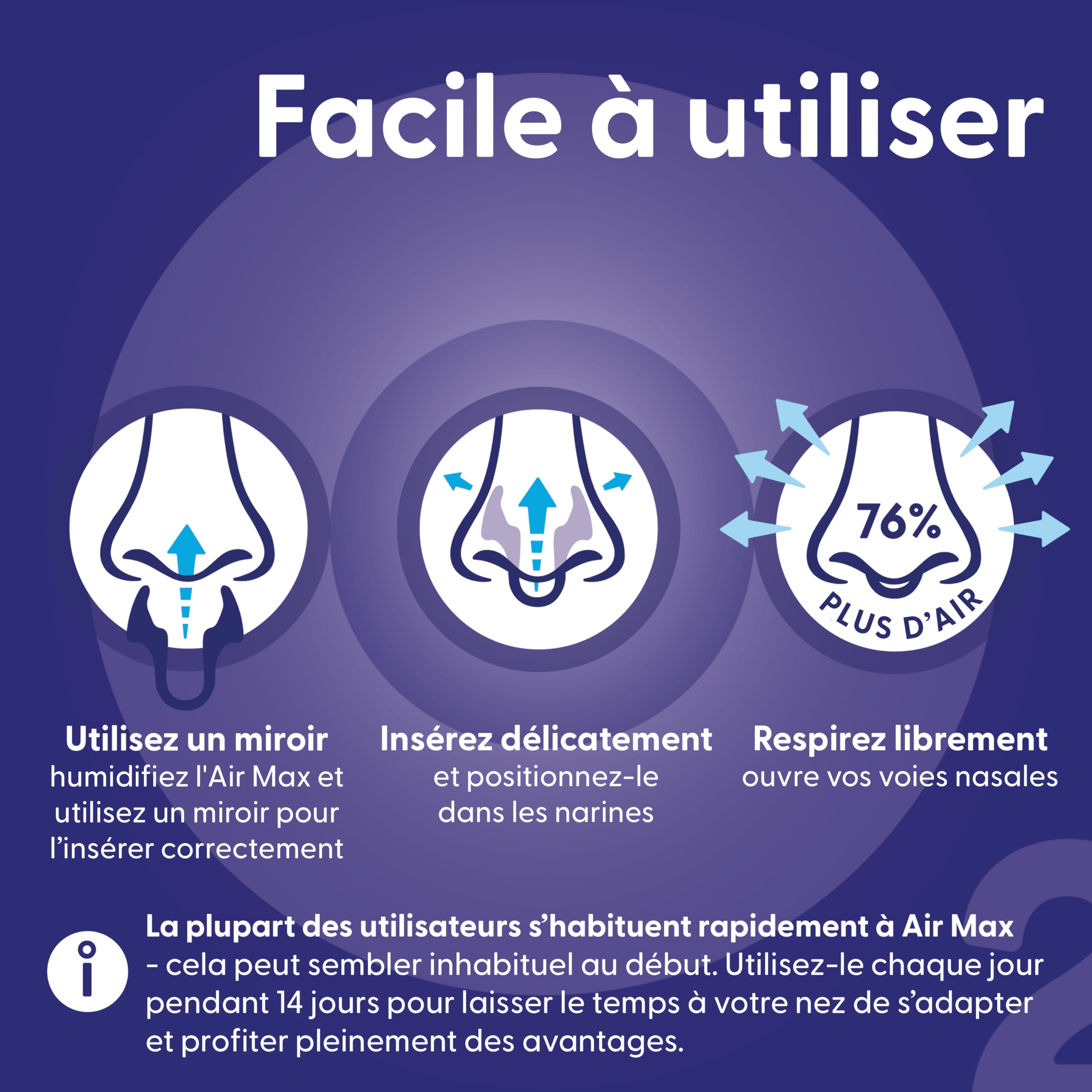 Airmax Classic dilatateur nasal taille S x2 silicone 6 mois